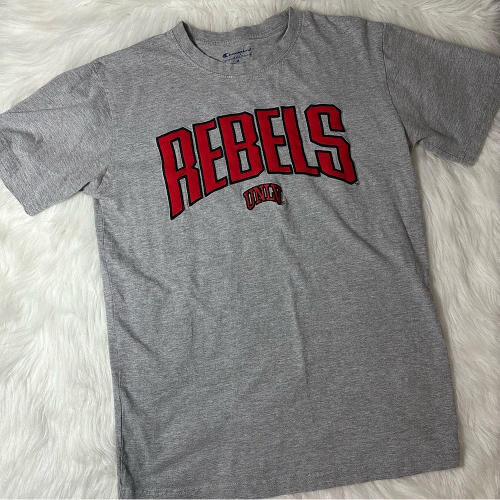 University Of Nevada Las Vegas UNLV Rebels Embroidered Graphic Champion Tee
